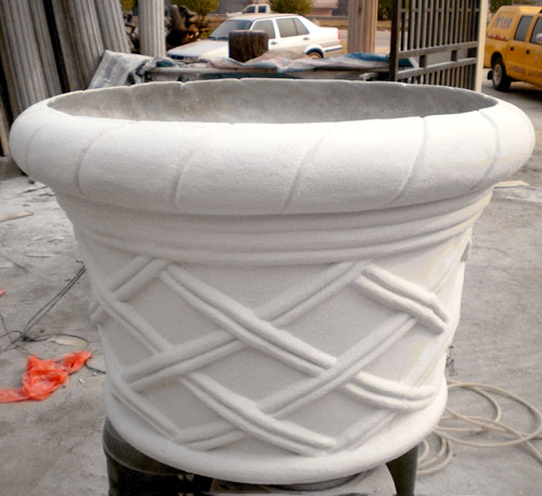 歐式藝術砂巖花盆