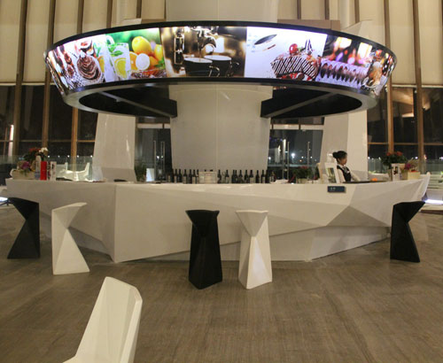 大型酒店玻璃鋼前臺