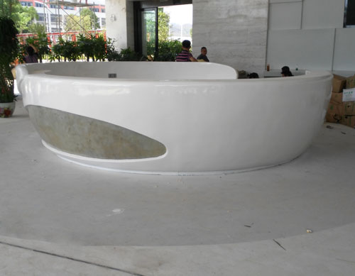 酒店大堂玻璃鋼前臺