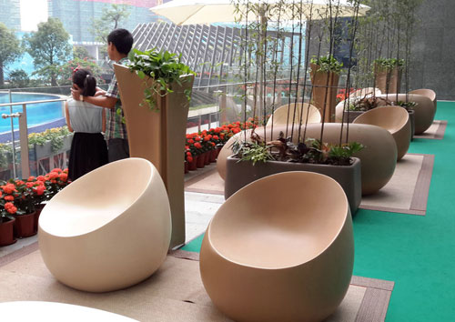 陽臺休閑玻璃鋼沙發