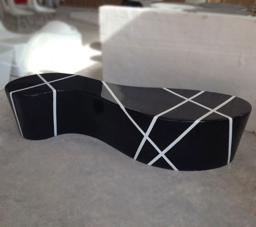 商場休閑玻璃鋼沙發