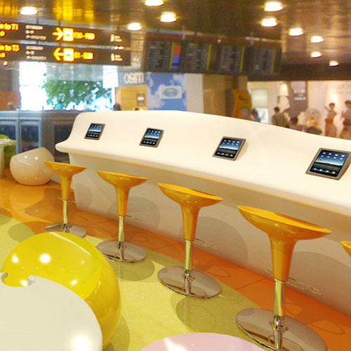 多媒體產品玻璃鋼展柜