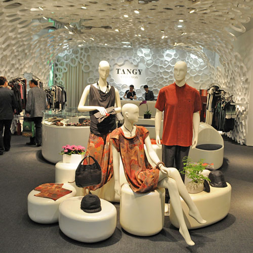 專賣店玻璃鋼精品展柜