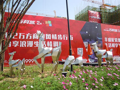 深圳不銹鋼動物雕塑