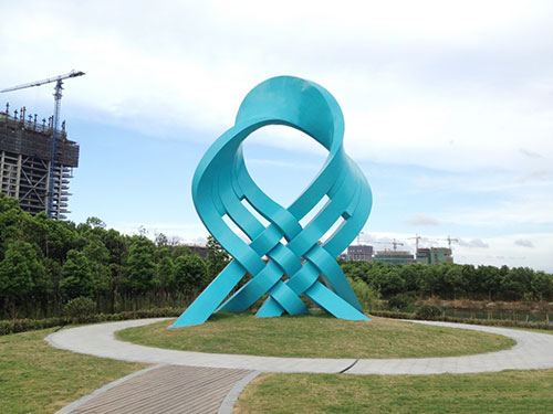 不銹鋼中國結雕塑