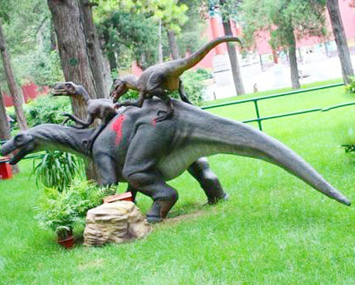 景區玻璃鋼仿真恐龍雕塑