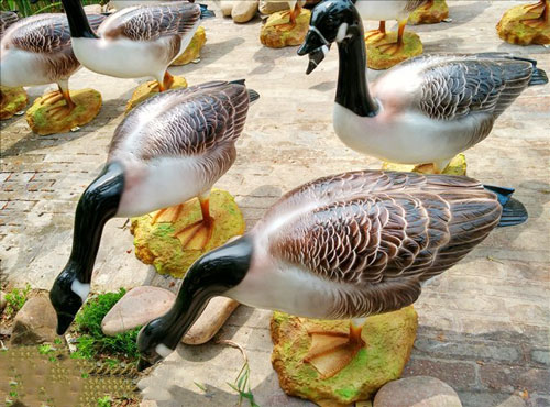 景區玻璃鋼仿真鵝雕塑 景區玻璃鋼仿真鵝雕塑