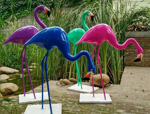 丹頂鶴玻璃鋼仿真雕塑