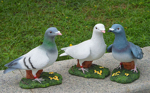 玻璃鋼仿真鴿子雕塑