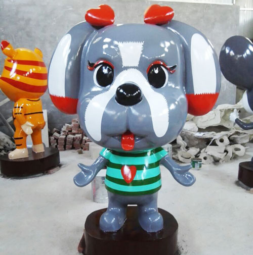 玻璃鋼生肖狗雕塑