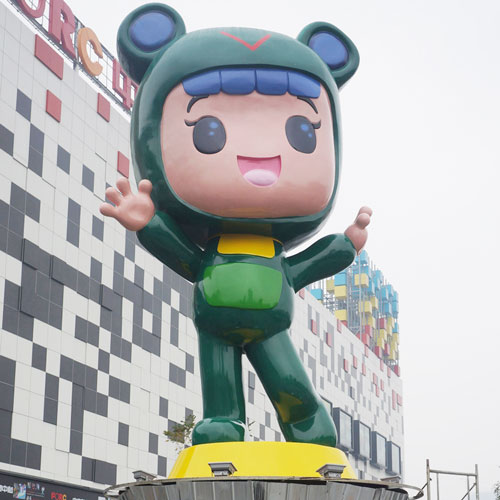 玻璃鋼廣場(chǎng)卡通雕塑