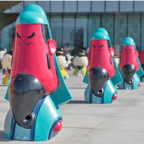 影視卡通關羽玻璃鋼雕塑