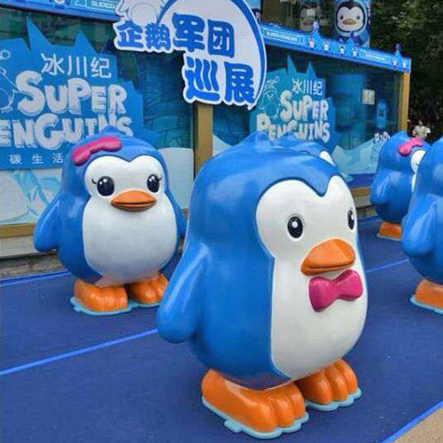 玻璃鋼卡通小企鵝雕塑