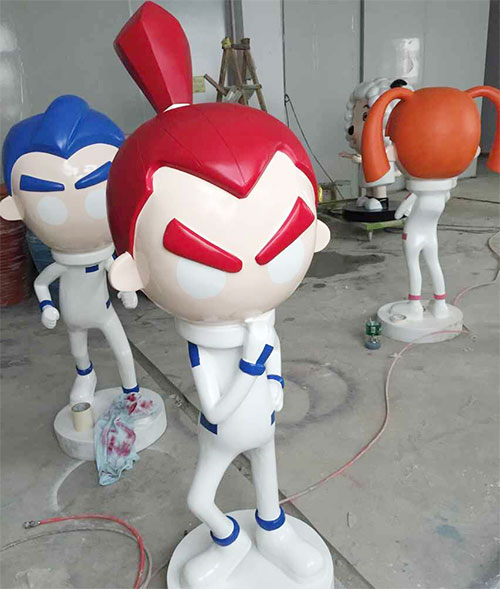 玻璃鋼卡通雕塑材料的優越特點