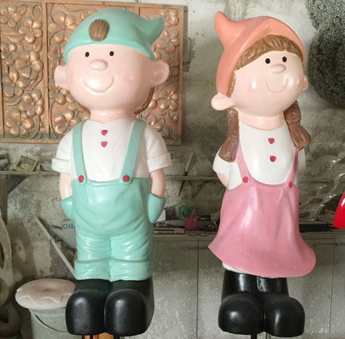 公共玻璃鋼雕塑樹立城市形象