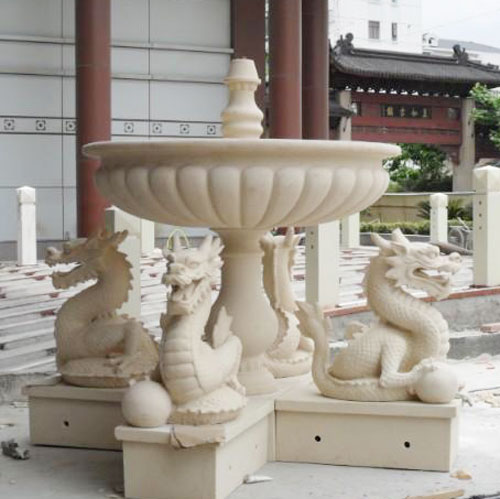 玻璃鋼砂巖噴泉雕塑