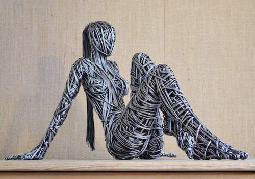 鐵藝創意人物雕塑