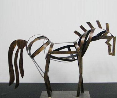 鐵藝創意馬雕塑