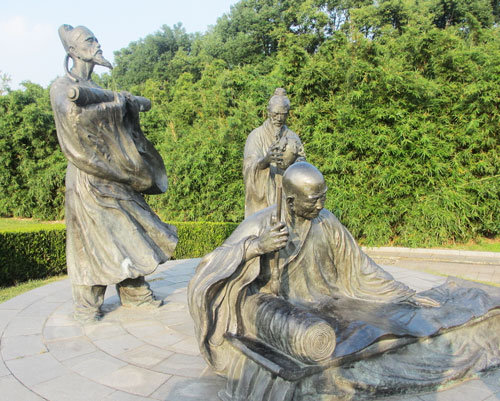 玻璃鋼人物景區肖像雕塑